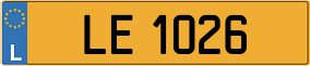 Trailer License Plate